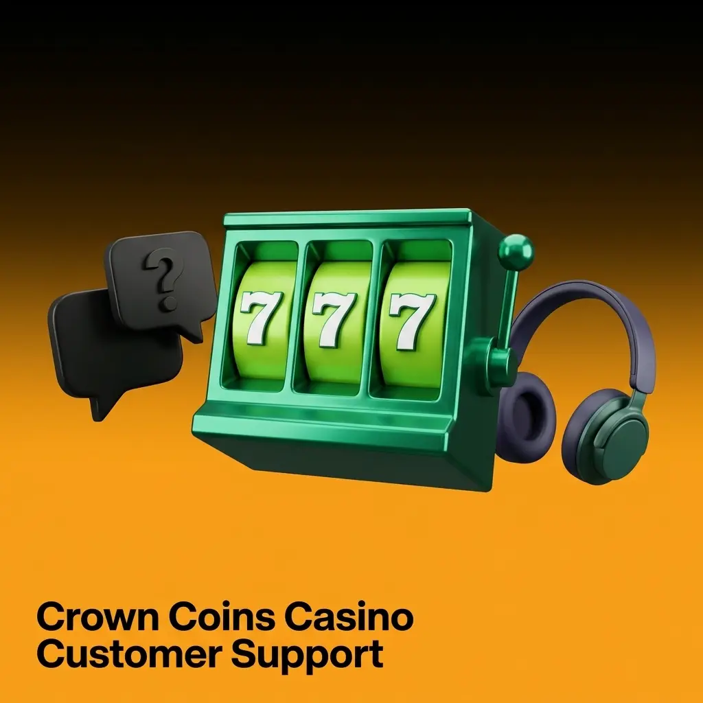Crown Coins Casino customer support channels including live chat, email, and help center options